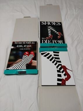 Red Shoe Photos Hangs On Wall Or Display On Table Top Set Of 3 Great For...